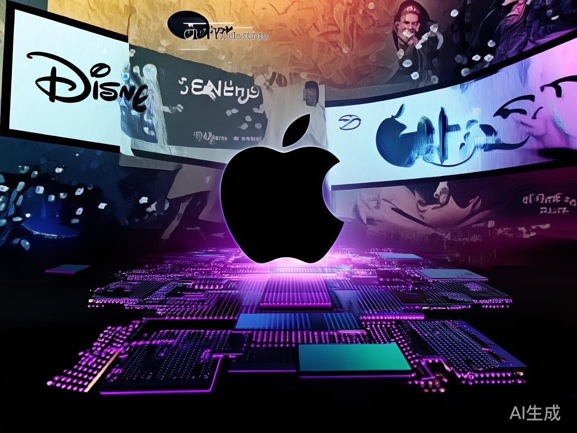 苹果在娱乐合作中，与多个行业巨头建立了战略联盟。例